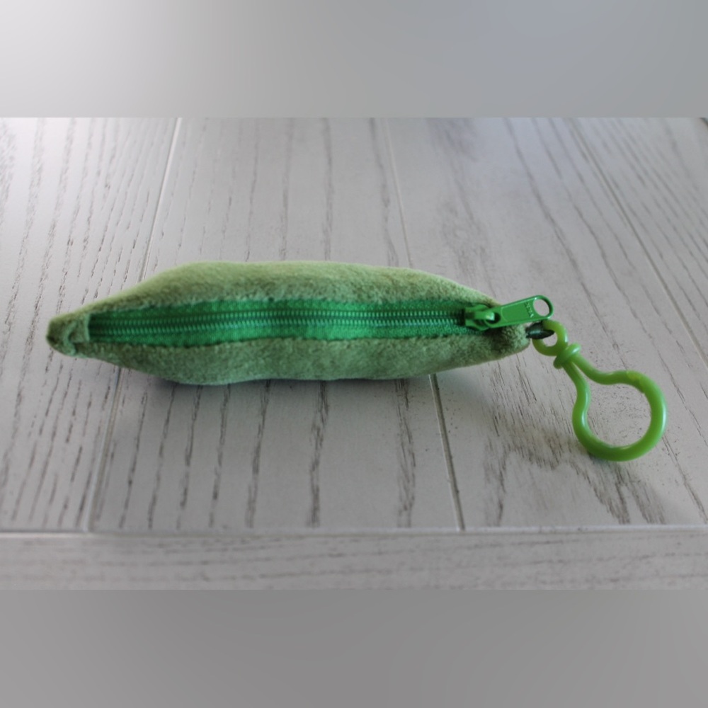 Disney Green 3 Peas Plush Keychain
